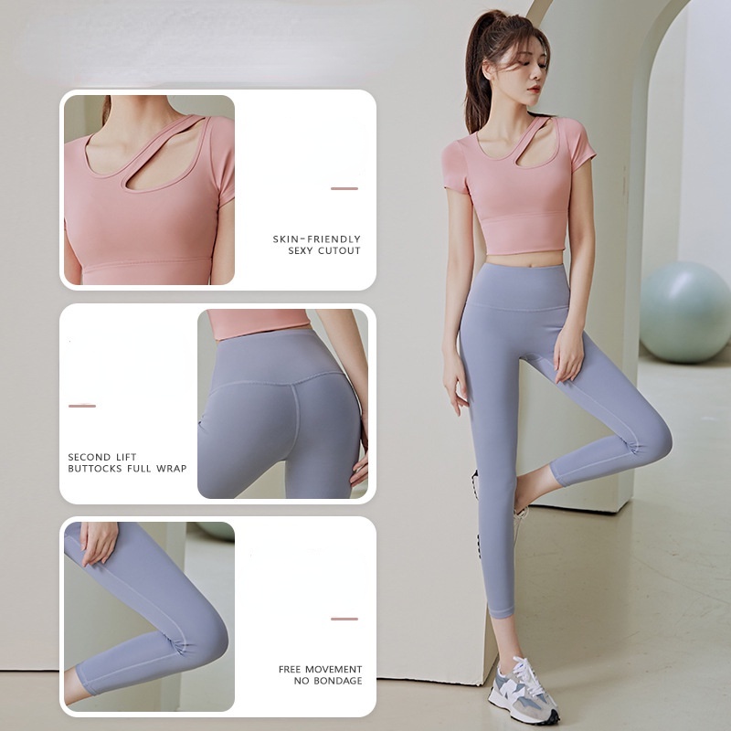 Áo Thun Thể Thao Mỏng Thoáng Khí Có Miếng Đệm Ngực Thời Trang Cho Nữ