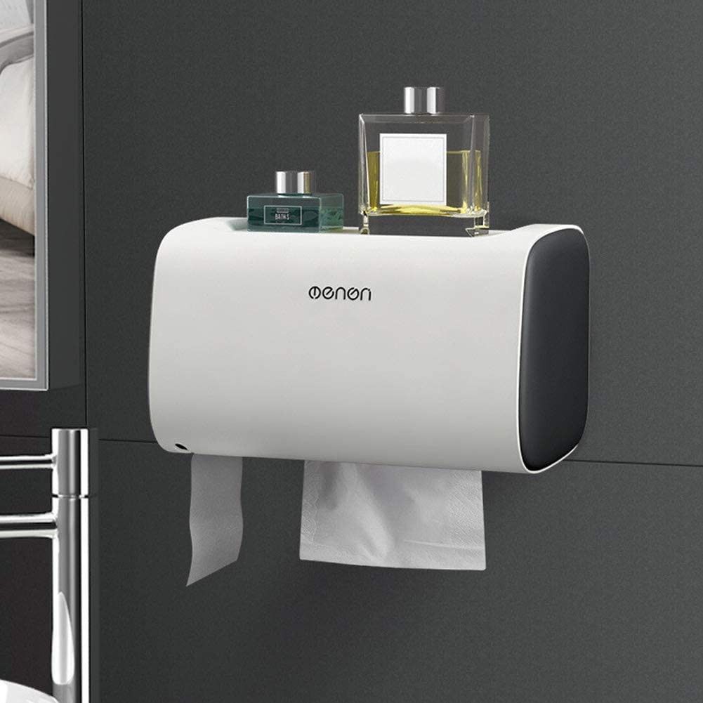 Hộp đựng giấy vệ sinh đa năng loại hình chữ nhật chống thấm nước, hộp đựng giấy tiện ích FAMAHA