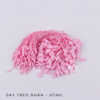 Dây tag treo nhãn mác quần áo poly - HỒNG khoảng 1000 sợi