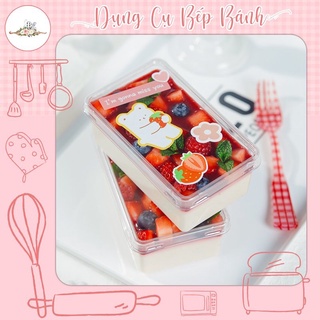 10 Hộp Đựng Bánh Tiramisu Trong Suốt Kèm Nắp