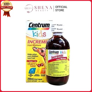 Siro Centrum Kids Incremin Iron Mixture, Siro Cho Trẻ Biếng Ăn Của Úc 200ml - Shena Beauty Official