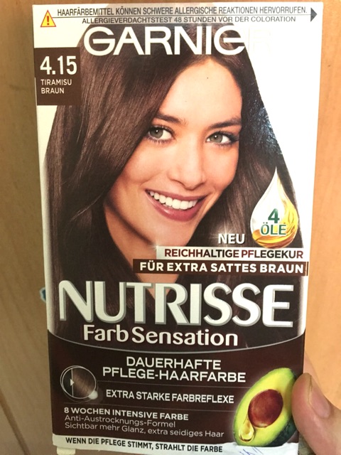 Kem nhuộm tóc GANIER NUTRISSE thảo dược phủ bạc 100%