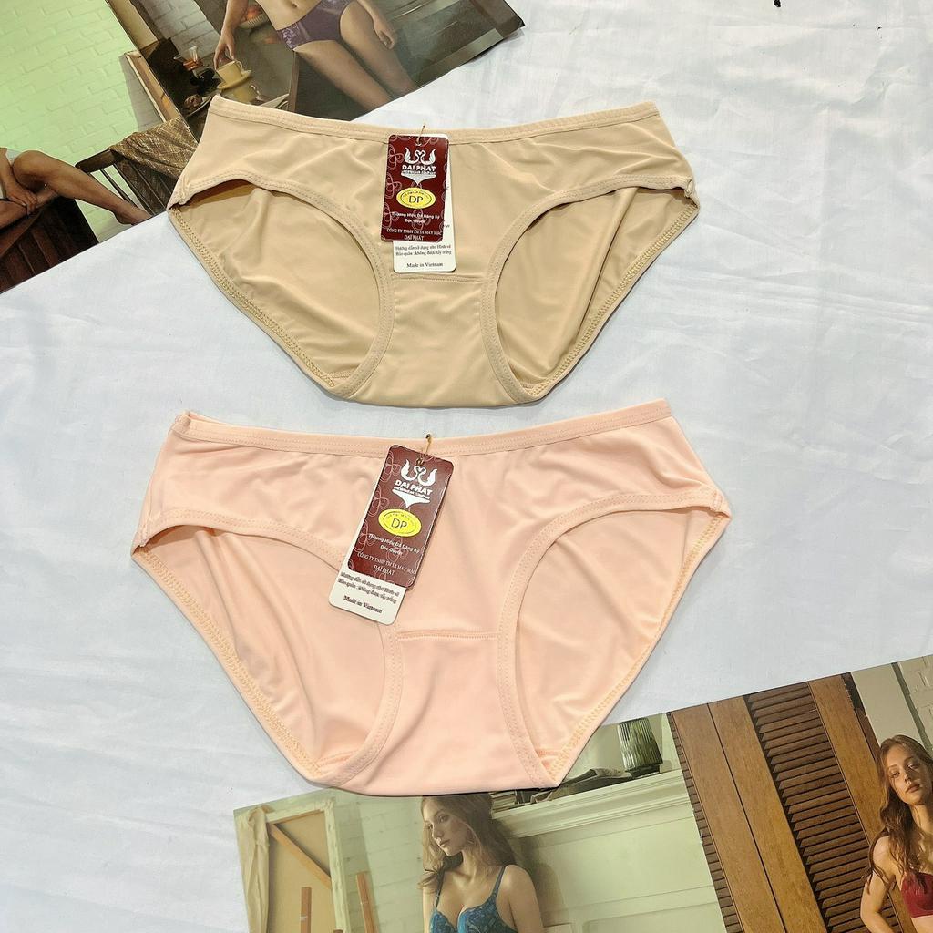 Quần lót nữ thun lạnh trơn Đại Phát cạp vừa chất liệu mềm mịn thoáng mát size 40kg-55kg
