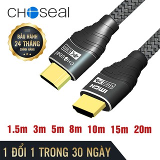 【Chính hãng】dây Cáp HDMI Choseal 2.0/4K Cao Cấp tốc độ cao, loại tròn 1,5m, 3m, 5m, 8m, tivi, máy tính, chuẩn full HD
