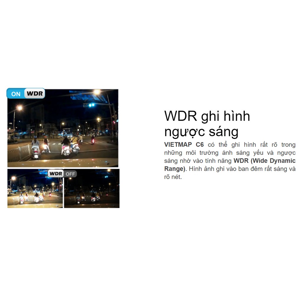 VietMap C6 - Camera Hành Trình Ô tô Có WiFi + Thẻ 64GB - HÀNG CHÍNH HÃNG