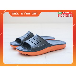 [Nhập mã: CAOTO30K FreeShip]Dép Đúc Quai Ngang Nam Đen Cam Chống Thấm Nước,Size 25cm 26cm 27cm 28cm 29cm 30cm 31cm