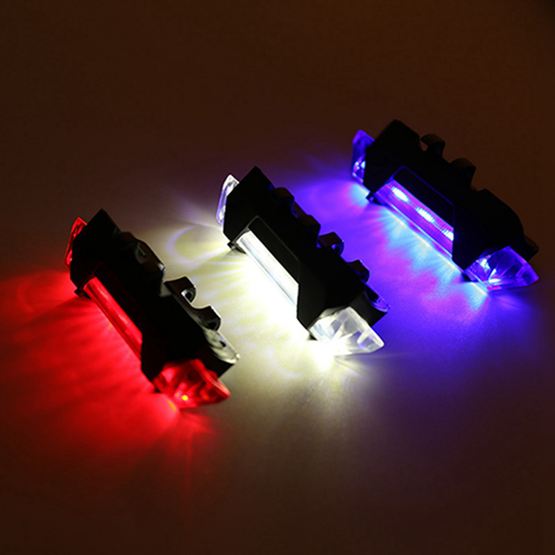 Đi xe đạp 5 LED USB Xe đạp có thể sạc lại Xe đạp Đuôi cảnh báo Ánh sáng an toàn phía sau