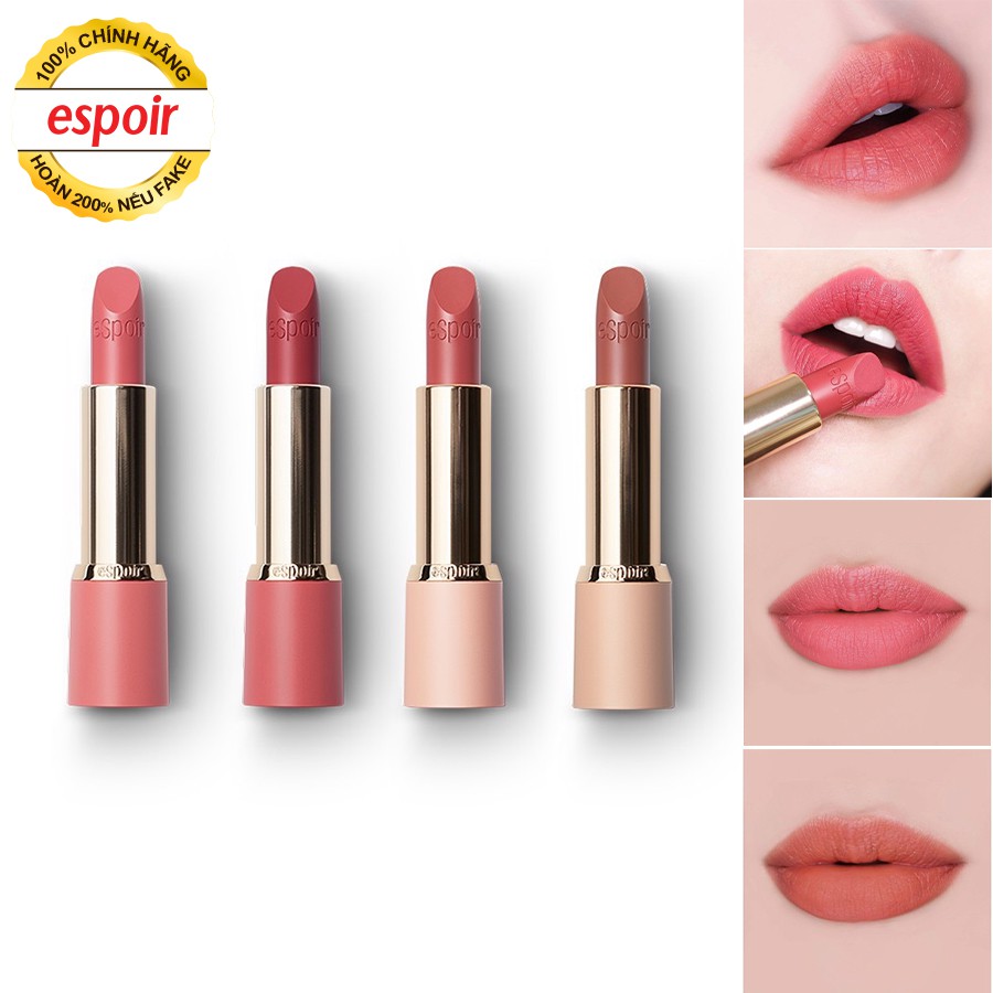 Son thỏi lì Espoir Colorful Nude Lipstick No Wear 3.4g (Phiên bản mới)