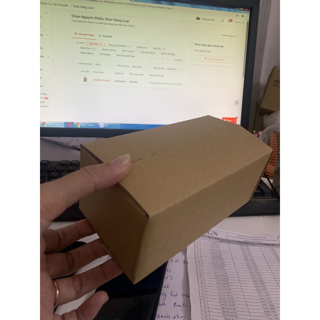 BIB - 1 Hộp Carton 15x8x6 Cm Thùng Carton