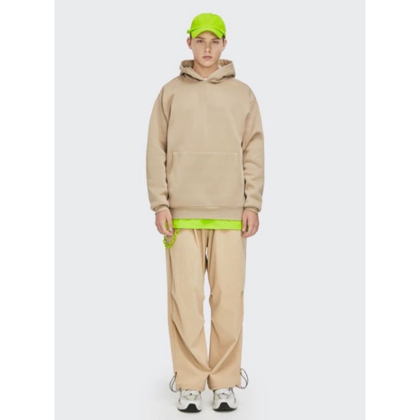 Áo hoodie nude be nỉ bông, nam nữ áo đôi unisex ulzzang - ẢNH THẬT