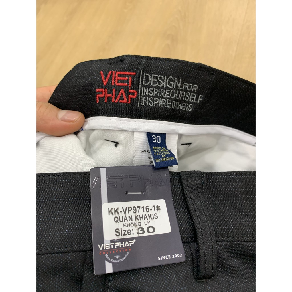 Quần kaki nam dài không ly cao cấp 9716