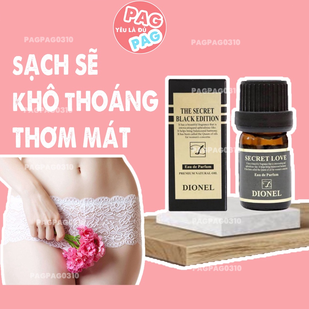 Nước Hoa Vùng Kín Nữ Dionel Secret Love Black Edition 5ml - Hàn Quốc