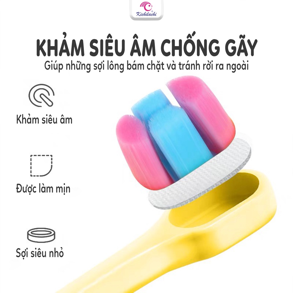 Bàn Chải Đánh Răng Cho Bé Lông Tơ Siêu Mềm Hình Thỏ