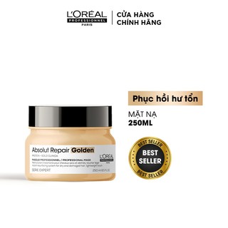 Mặt nạ nhũ vàng phục hồi hư tổn toàn diện L'Oréal Professionnel Absolut Repair Golden 250ml