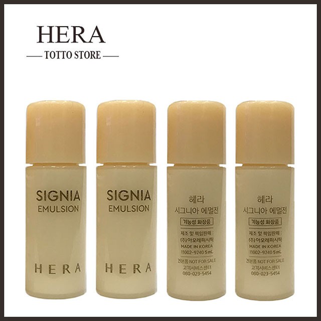 Cặp nước hoa hồng và Sữa dưỡng tái sinh da Hera chiết xuất vàng 24k HERA Signia 5ml | BigBuy360 - bigbuy360.vn