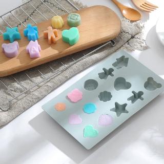 Khuôn silicone làm bánh 14 ô hình trái tim 3d