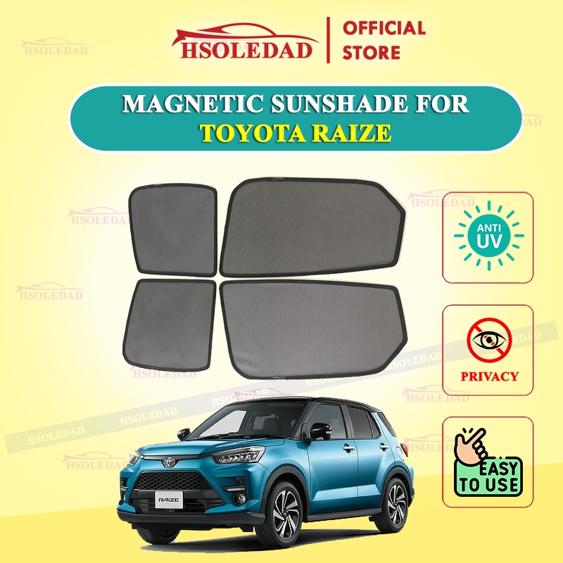 Rèm che nắng nam châm cho xe Toyota Raize, bộ 4 tấm cho 4 cửa, hàng loại 1 cao cấp nhất, vừa khít kính