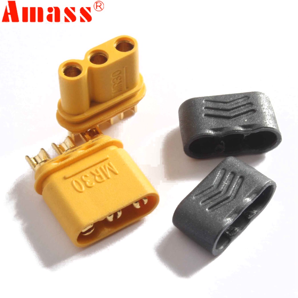 Đầu Nối AMASS MR30 Male Female Với Sheath Cho RC Lipo Battery RC Multicopter Aircraft