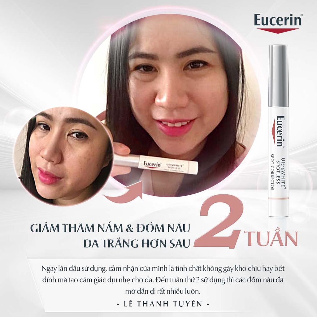 Bút Chấm Mờ Đốm Nâu, Nám, Tàn Nhang Eucerin UltraWhite+ Spotless Spot Corrector 5ml