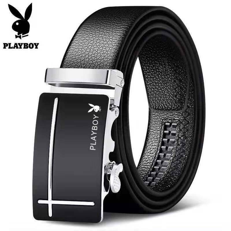 Thắt Lưng Da Nam PLAYBOY Hàng Hiệu Cao Cấp Dây Da Bò Xịn 100% Mạ Bạc Nam Tính Chính Hãng GC305