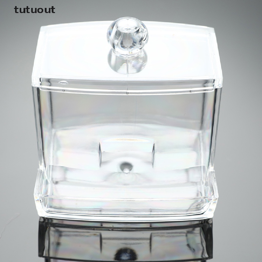 Hộp Đựng Bông Tăm Bằng Acrylic Trong Suốt Tiện Dụng