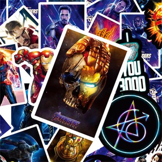 Bộ 50 Miếng Dán Trang Trí Phong Cách Marvel Độc Đáo