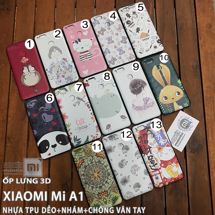 Ốp lưng Xiaomi Mi A1 (Mi 5X) Hình 3D (C)