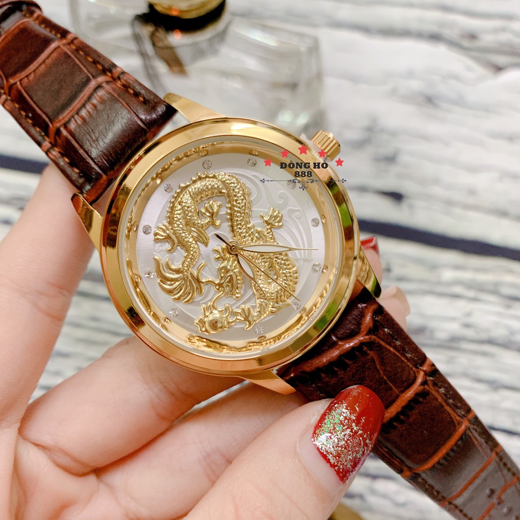 ĐỒNG HỒ NAM FNGEEN CHẠM RỒNG 3D DÂY DA CAO CẤP BẢN DOANH NHÂN | BigBuy360 - bigbuy360.vn