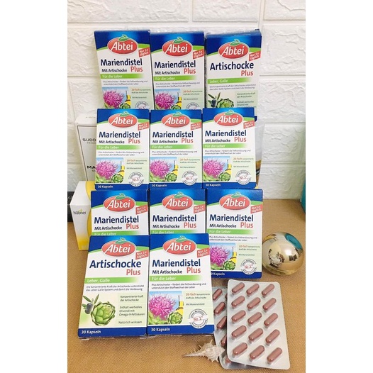 Viên uống bổ gan Abtei Mariendistel Plus hỗ trợ người sơ gan, men gan cao hộp 30 viên