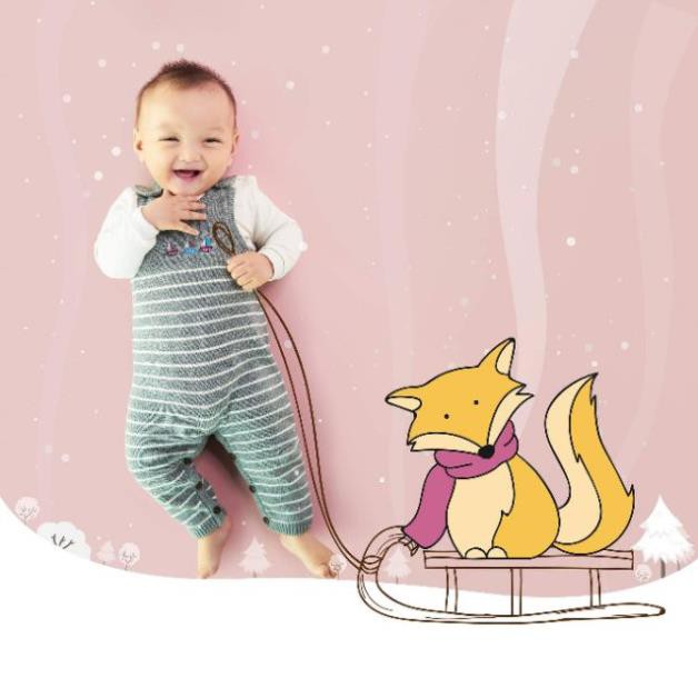 Quần yếm len Lullaby bé trai, bé gái, hàng cao cấp chính hãng