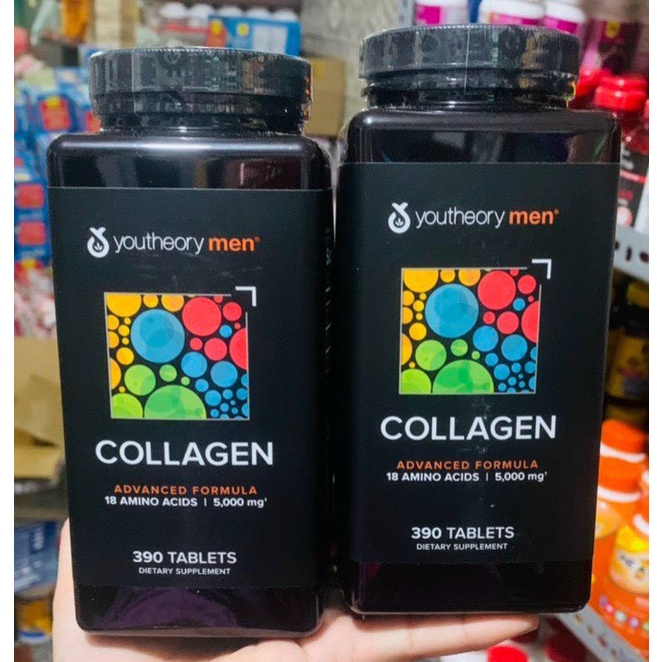 collagen men 390v youtheory dành cho nam 390 viên collagen 390 viên nam của mỹ