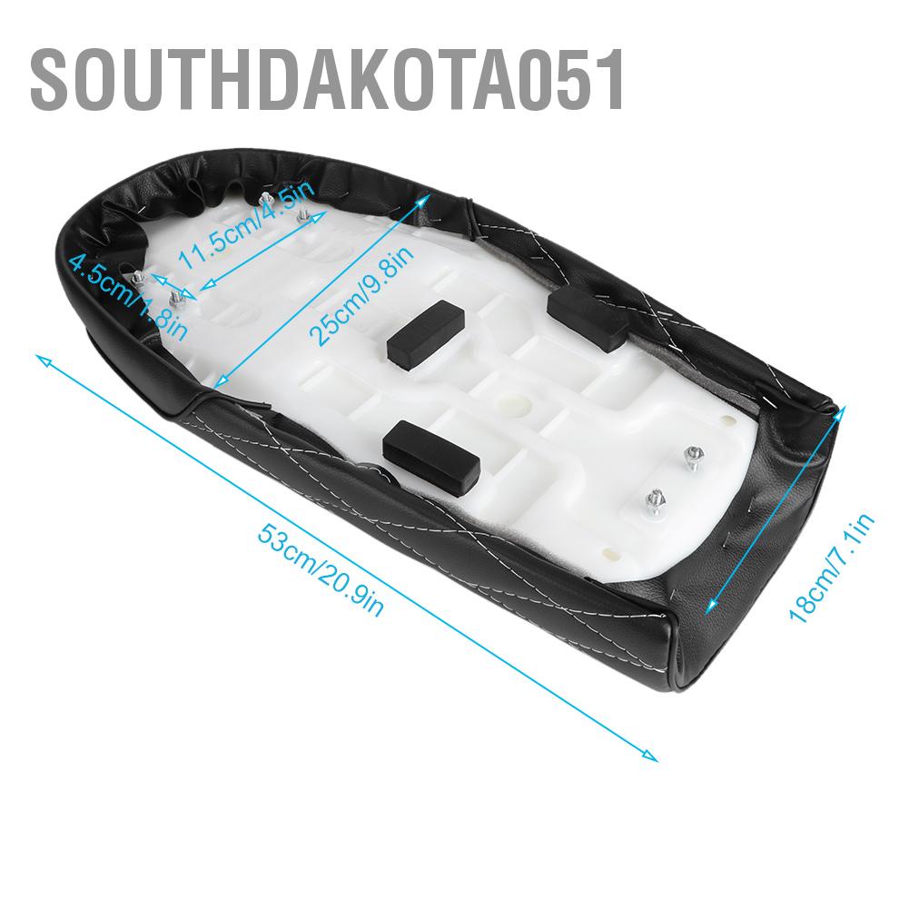 Yên ghế sau da PU phẳng phong cách cổ điển cho xe máy CB CL AX100 CG125 Cafe Racer