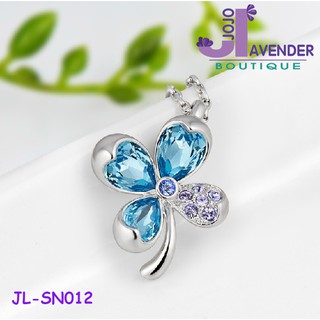 Dây chuyền pha lê Swarovski cỏ 4 lá may mắn JL-SN012