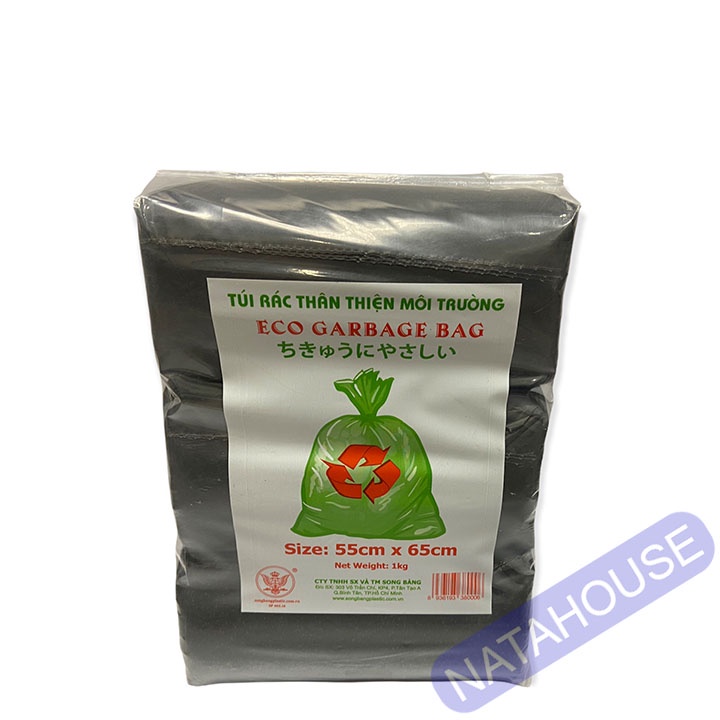 Túi Đựng Rác Màu Đen 3 Cuộn 1kg Nhiều Size NATAHOUSE