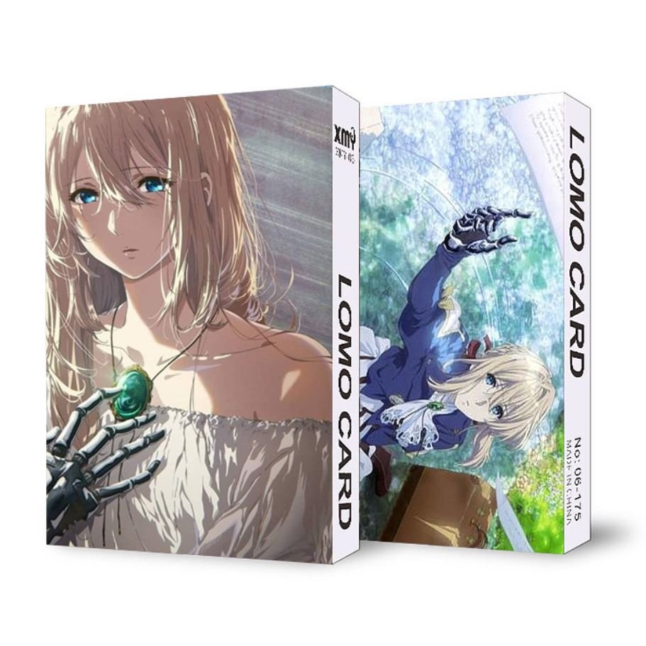 ( không kèm hộp ) Ảnh lomo IN HÌNH VIOLET EVERGARDEN 30 tấm anime chibi