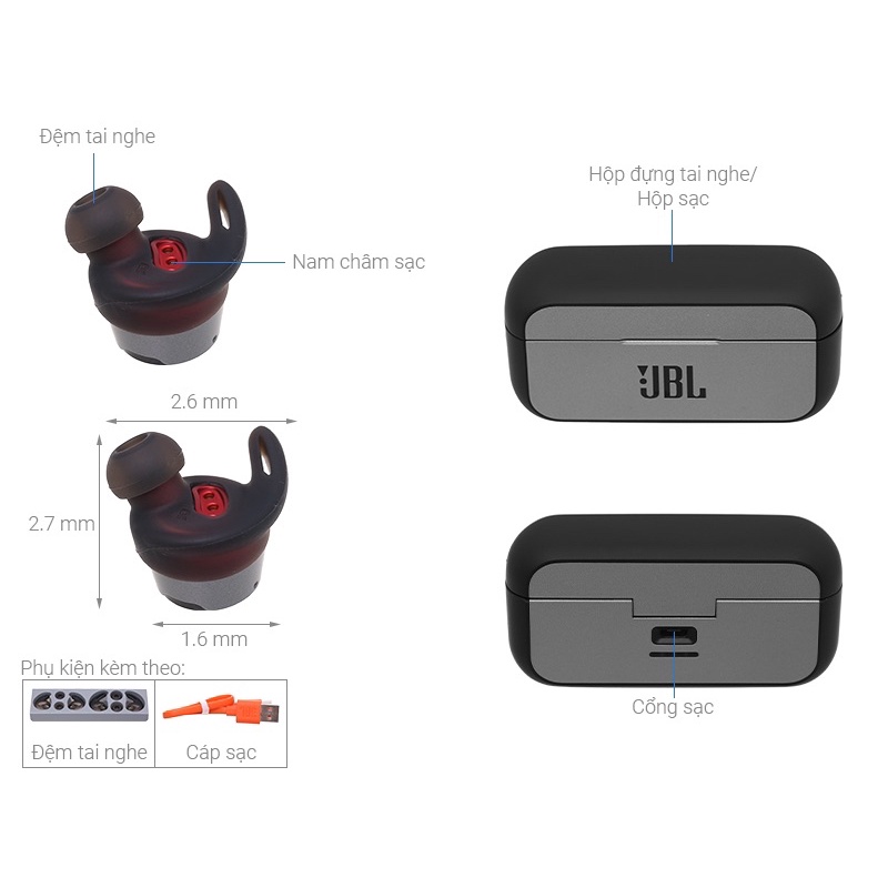 Tai nghe Bluetooth True Wireless JBL REFFLOW