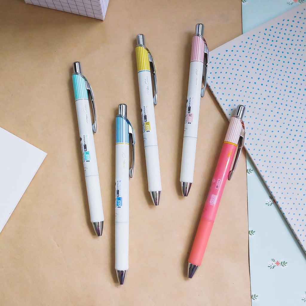 Bút Pentel Energel Clena 0.5mm mực xanh - BLN75L