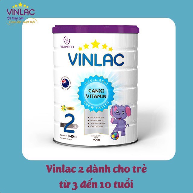  Sữa Vinlac đủ số 400g, 900g Date 08/2023