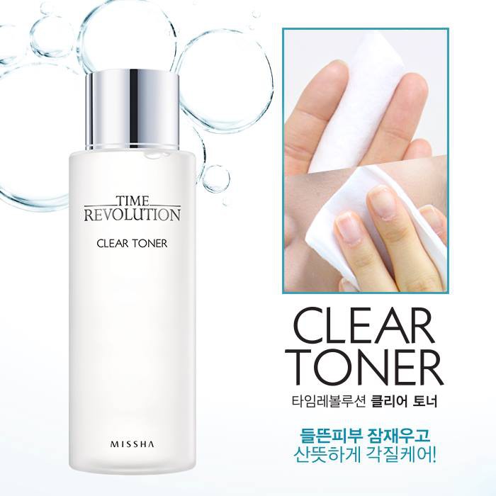 Nước Hoa Hồng Missha Time Revolution Clear Toner  30ml/250ml