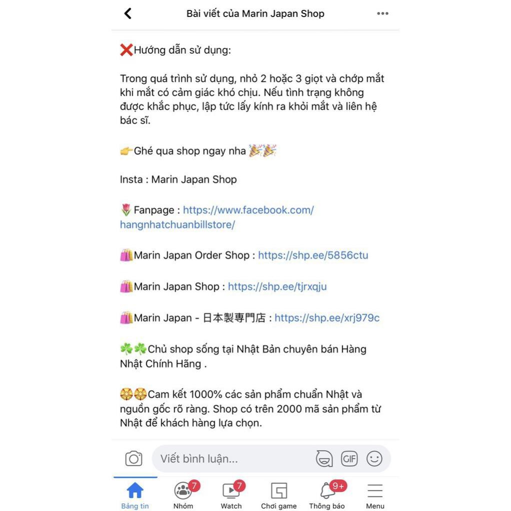 Nước nhỏ mắt dành chuyên cho người đeo kính áp tròng Nhật Bản cao cấp Matsukyo | BigBuy360 - bigbuy360.vn