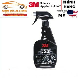 Chai xịt bảo dưỡng và phủ bóng lốp xe 3M Tyre Restorer 39042 437ml chamsocxe