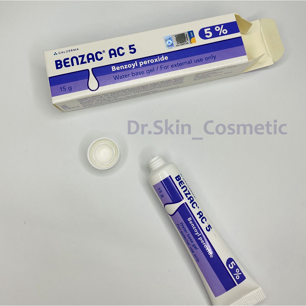 Benzac AC 5 Benzoyl Peroxide - Gel Chấm Mụn Giảm Viêm, Gom Cồi Se Nhân Mụn Cực Tốt (15g)