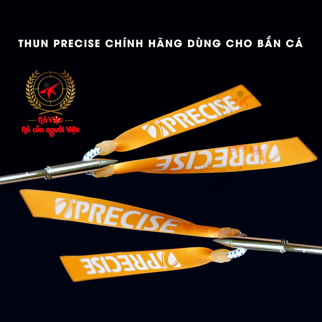 5 Dây ná cao su Precise bắn cá mũi tên, chuẩn chính hãng V3-2lớp chất lượng cao với độ dày siêu bền