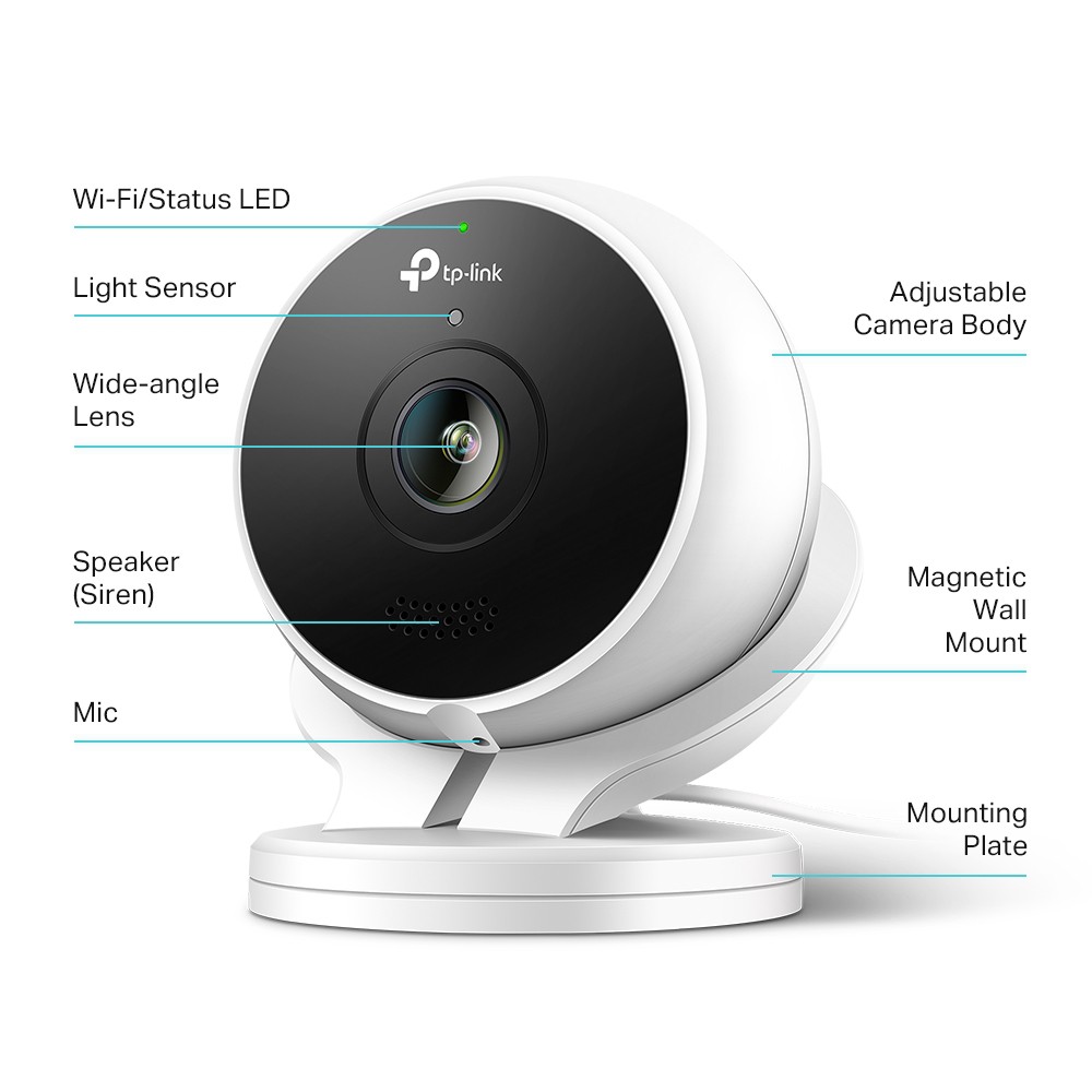 Camera an ninh ngoài trời TP-Link Kasa Cam Outdoor KC200, tích hợp báo động