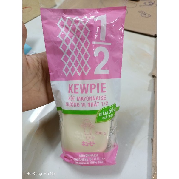 Xốt Mayonnaise 1/2 Kewpie ít Béo không đường ăn kiêng 300g