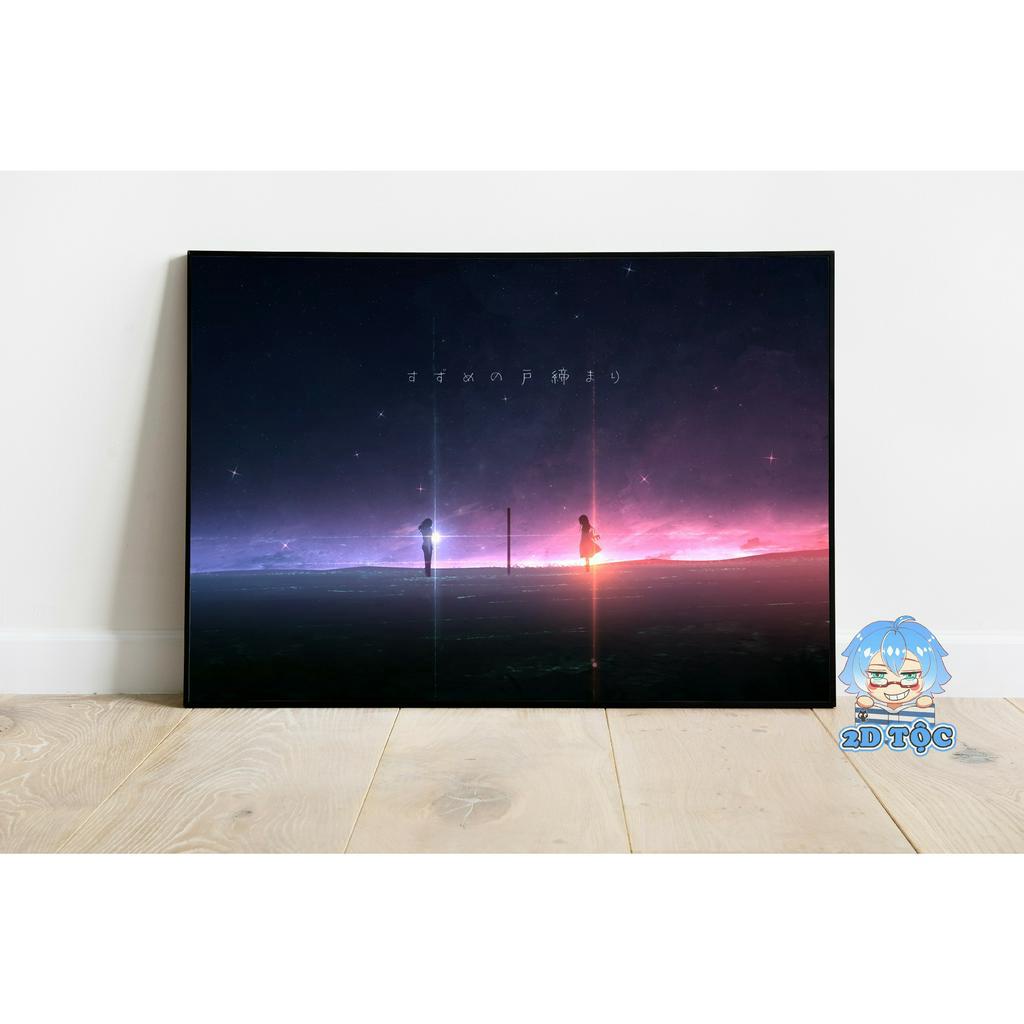 TRANH POSTER A3 Anime Manga Khóa chặt cửa nào Suzume Suzume no Tojimari (3) CHẤT LIỆU GIẤY CAO CẤP - 2D Tộc Shop