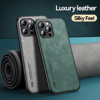 Ốp Điện Thoại Da Từ Tính Siêu Mỏng Chống Sốc Cho iPhone 14 Pro Max 13 Max Pro 14+ Plus iP 13 / 14 Pro 14 Plus