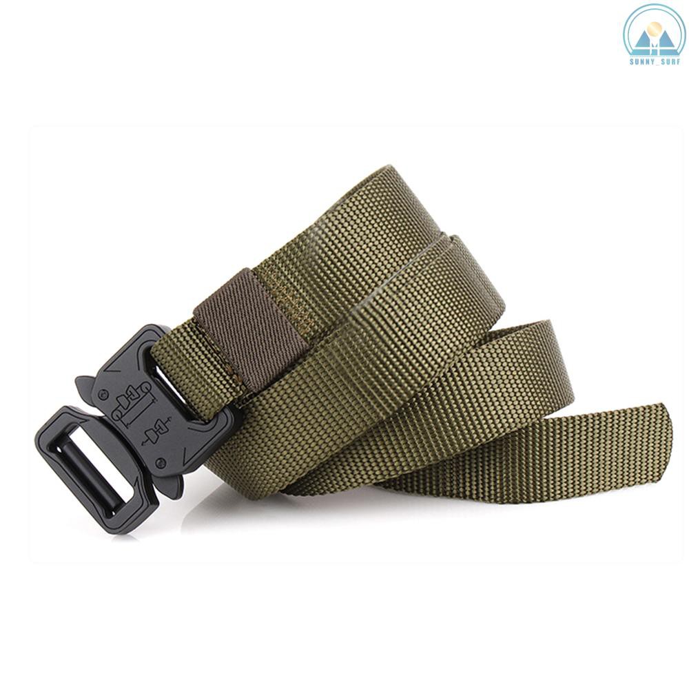 Sunny☀ Lixada Tactical Quick Release Belt with Heavy Duty Buckle for Outdoor Camping Mountaineering Climbing Training Hunting