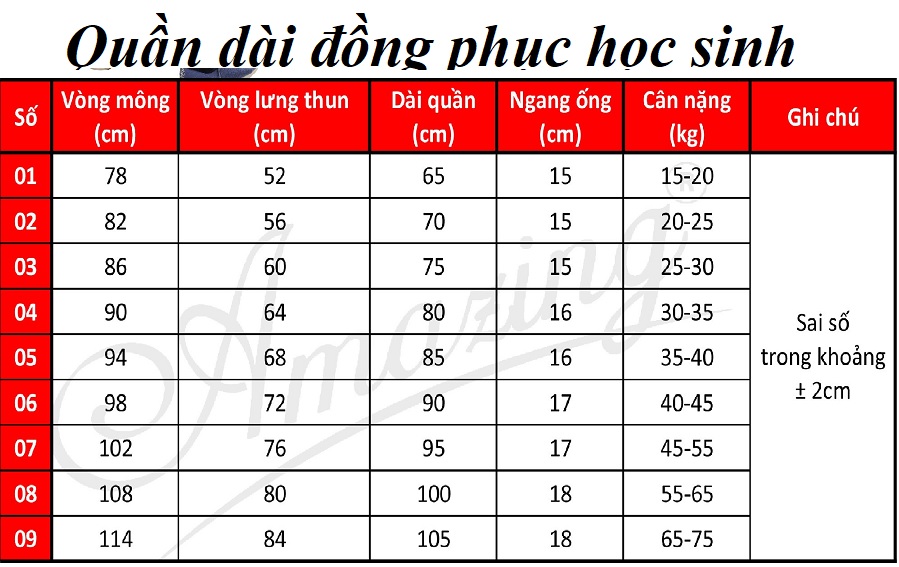 Quần đồng phục học sinh nam từ 15kg đến gần 75kg - QUẦN TÂY đồng phục màu XANH ĐEN - NH SHOP