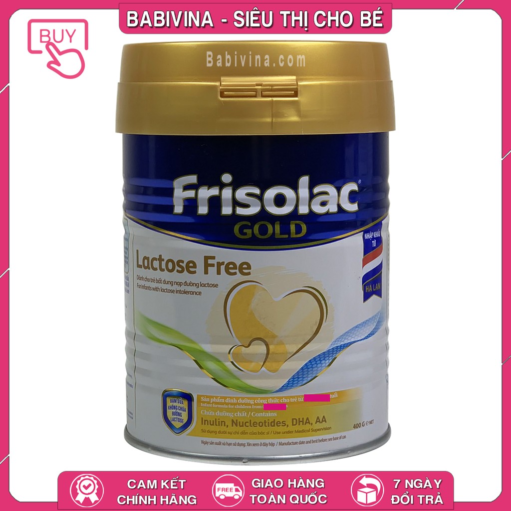 [CHÍNH HÃNG] Sữa Frisolac Gold Lactose Free 400G | Date Mới Nhất - Giá Tốt Nhất | Babivina